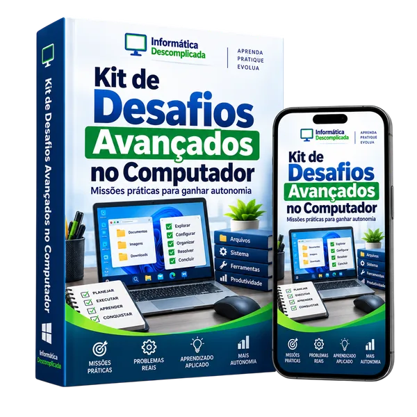 Mockup do bônus 02: Kit de Desafios Avançados no Computador